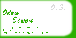 odon simon business card